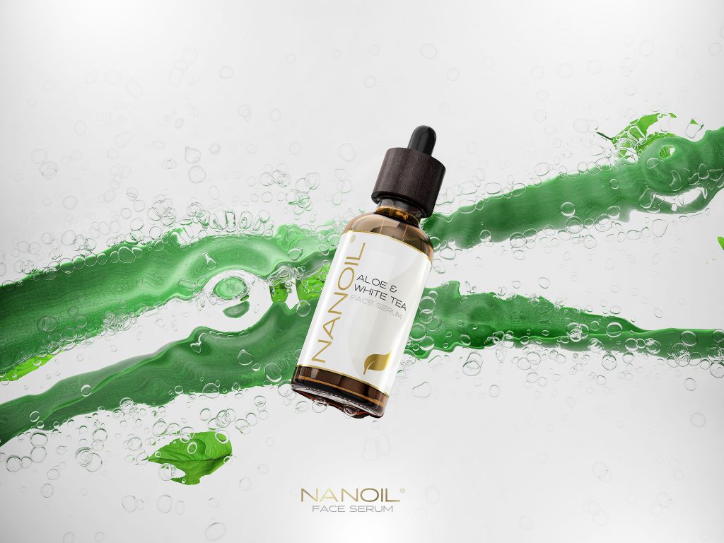 nanoil aloe vera and white tea face serum