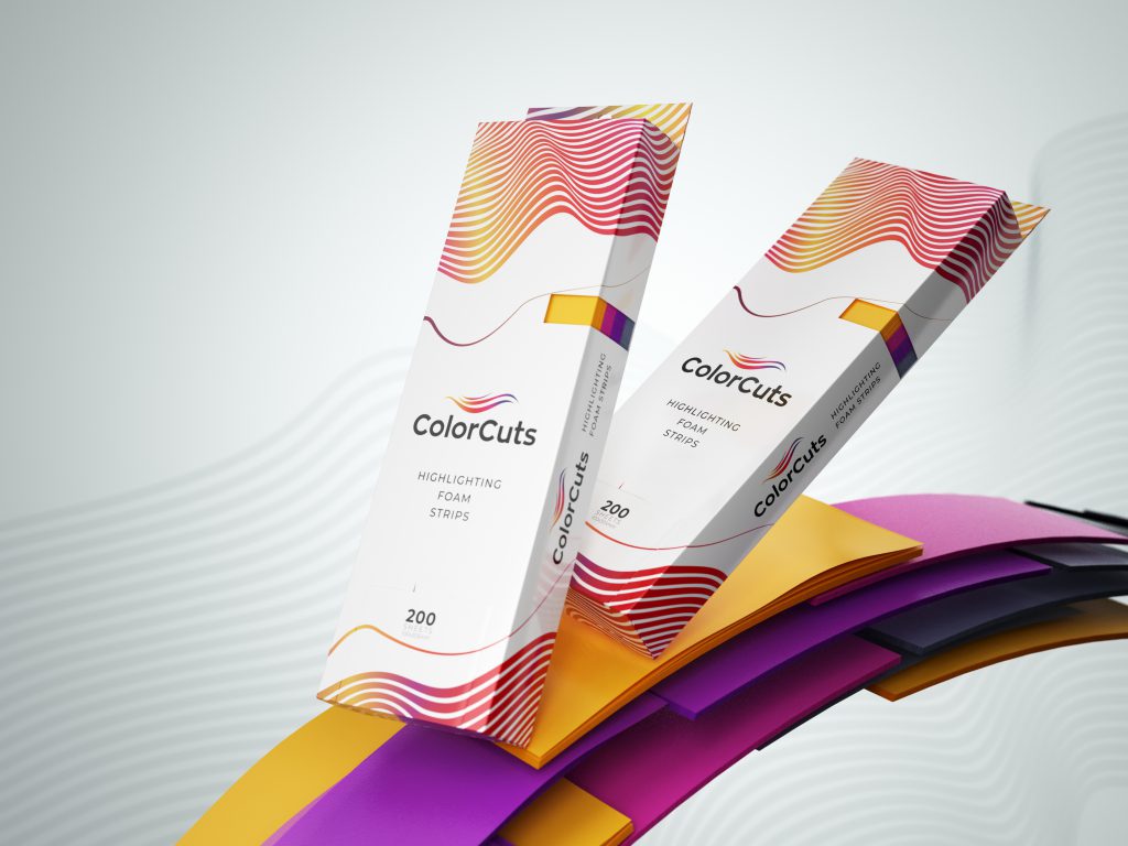 ColorCuts Highlighting Foam Strips - Foam strips for hair coloring and  highlighting